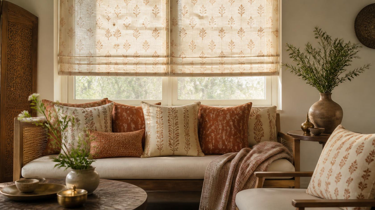 Fabdivine Artisan Pillows And Shades: Timeless Designs, Hand-Stamped Perfection