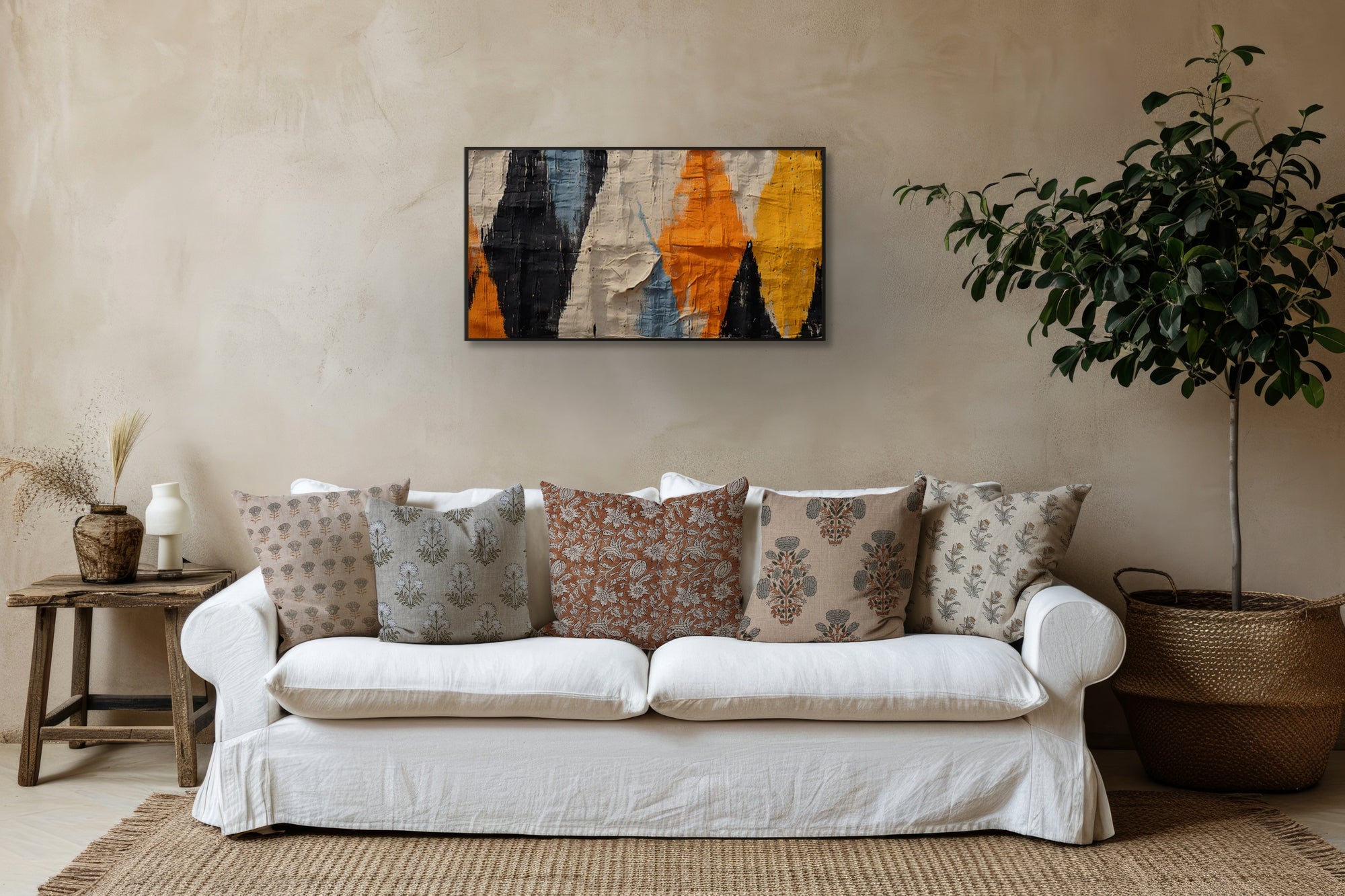 Did You Know Block Print Cushion Covers Can Change Your Room's Vibe? - Fabdivine
