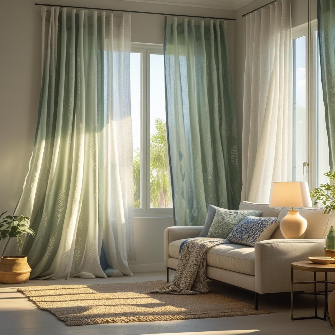 natural line textures curtain and calm tones that appeal to USA homeowners seeking minimalist comfort and style.