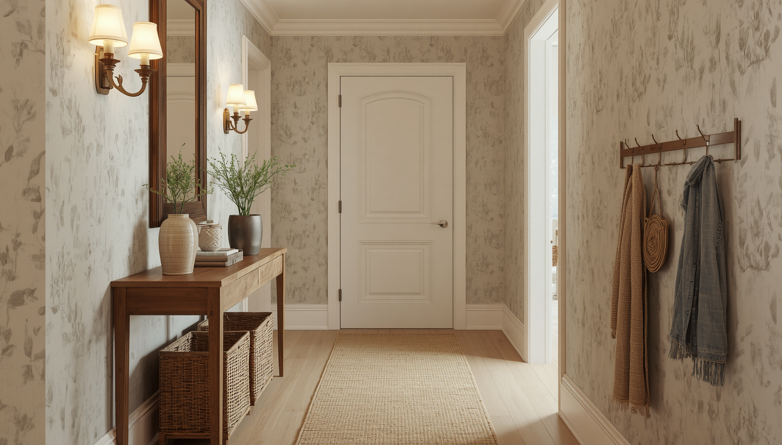 Transform Your Narrow Hallway with Joanna Gaines-Inspired Charm and Utility