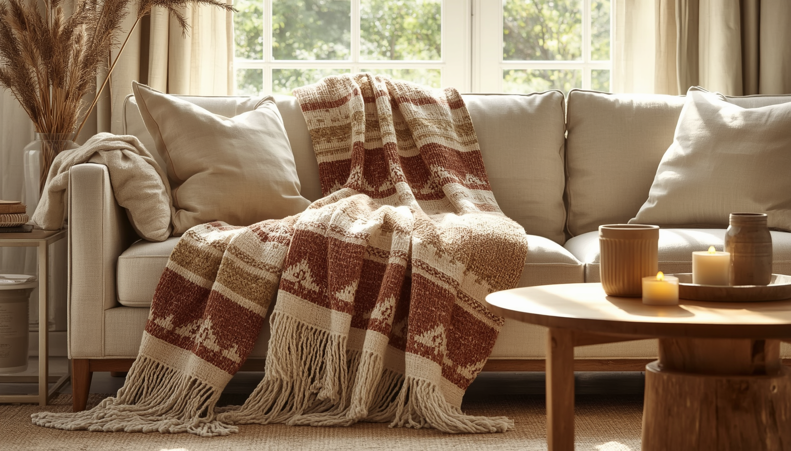 Bring Natural Warmth Home With Our Beautiful Handwoven Throws