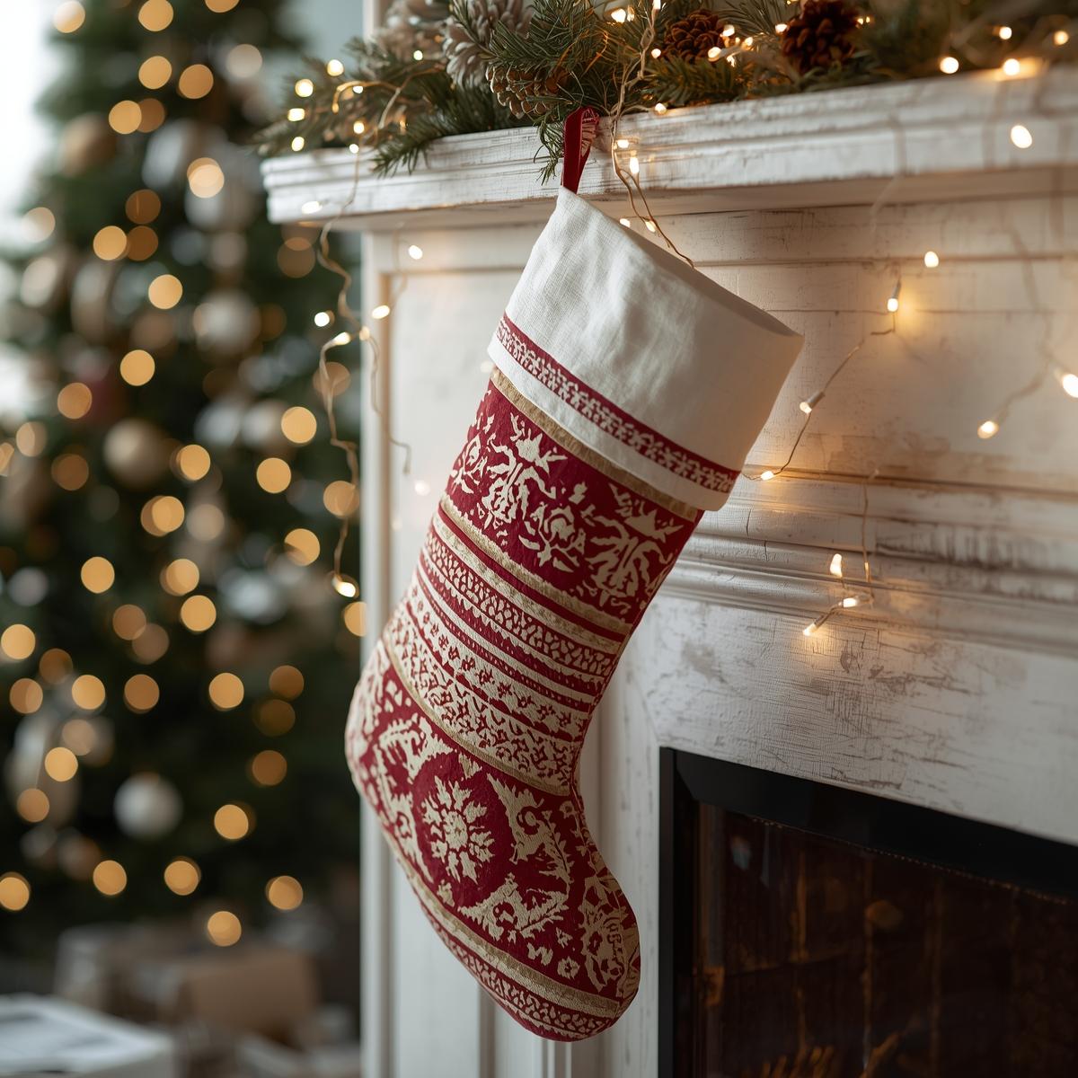 The Block-Print Christmas Stocking Pinterest Can’t Stop Sharing
