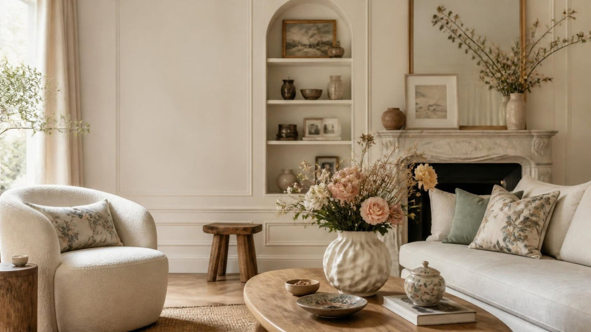 Floral Decorations For Home With Modern French, Whimsy & Personalized Touches