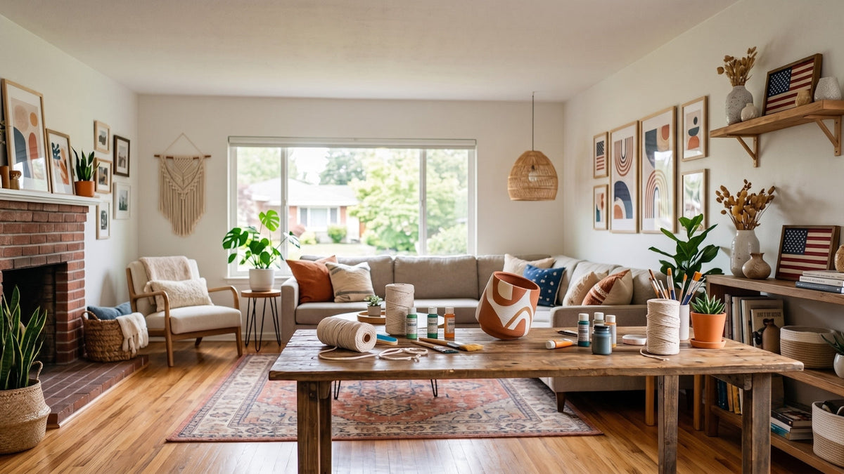 Beyond Basic: Creative DIY Home Decor That Elevates Any USA Space in Hours