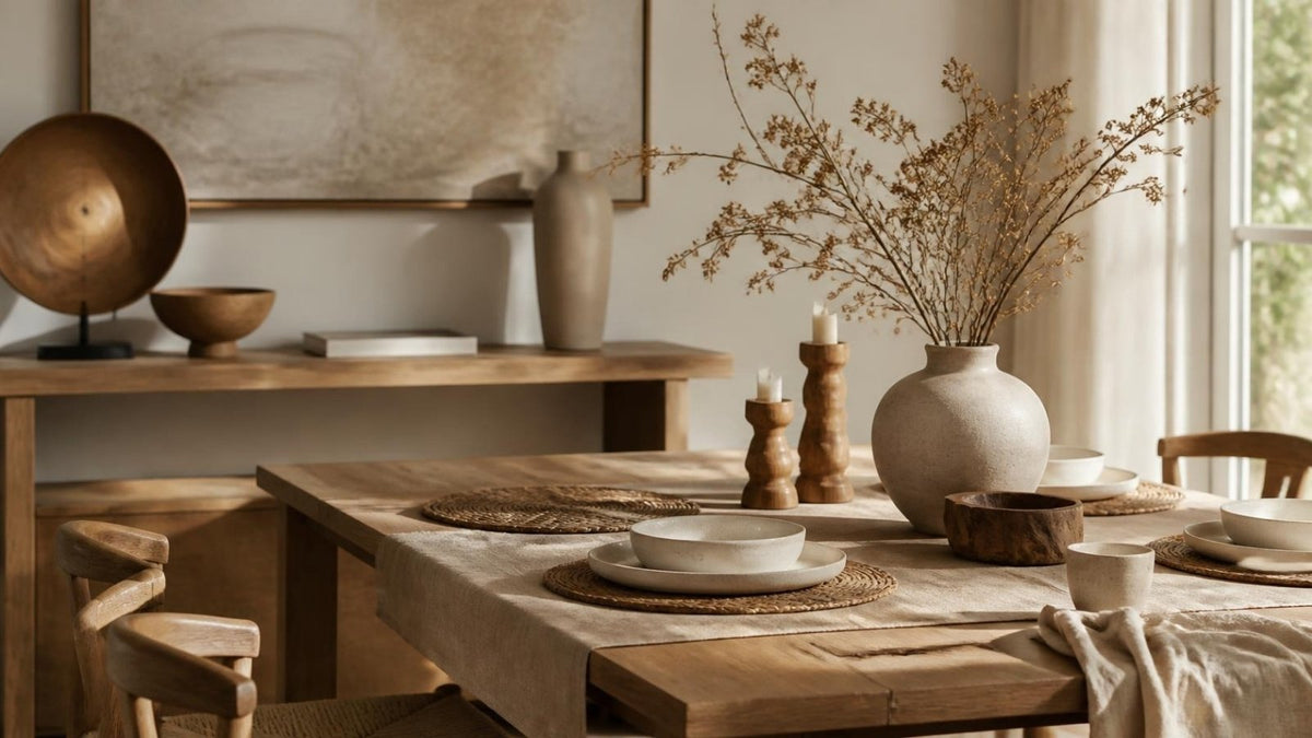 Timeless Charm: Transform Your Home With Wooden Decor & Modern Table Styling