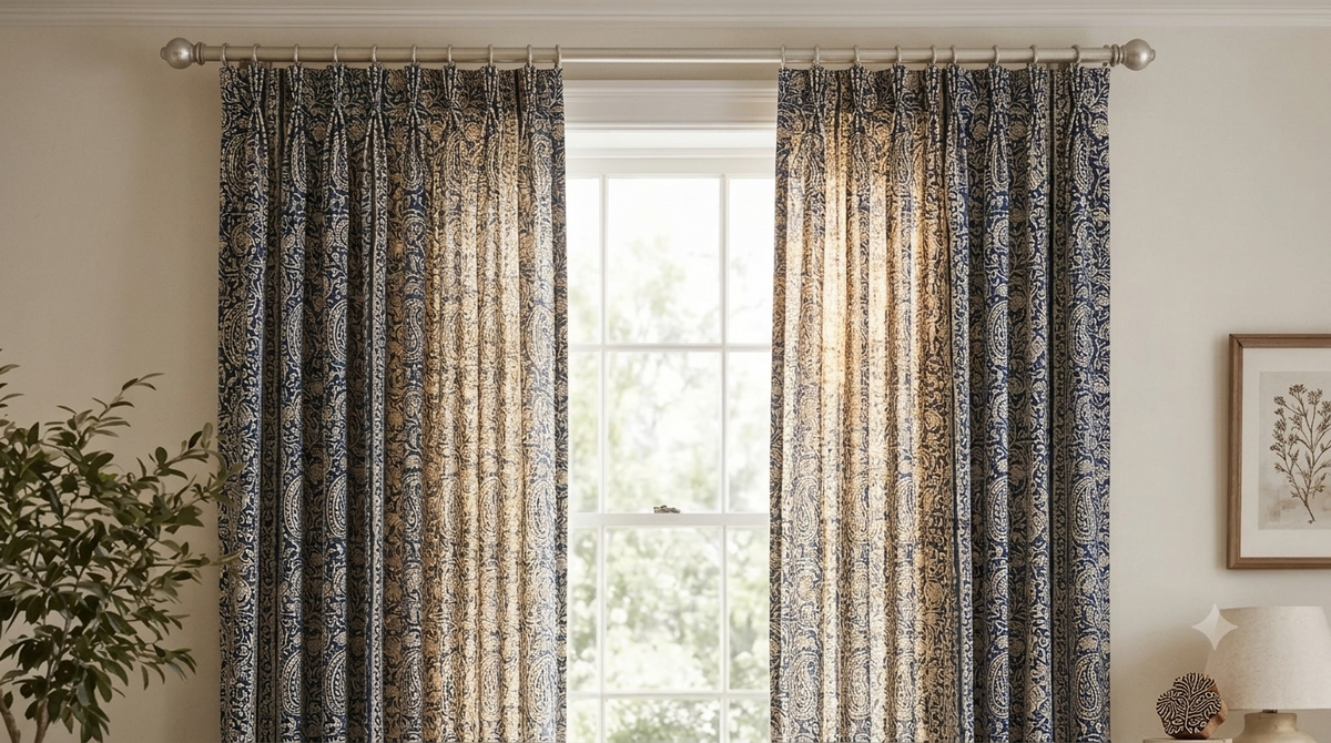 Block Print Curtains: The Designer Trick for Making Any Room Feel Warm and Beautiful