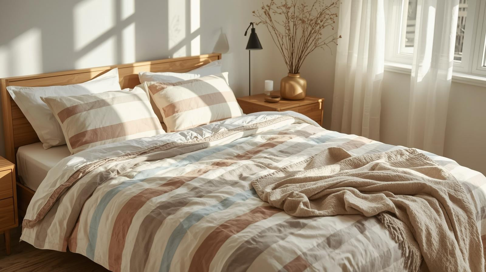 2026 Geometric Magic: Printed Cotton Bed Sheets Unveiled