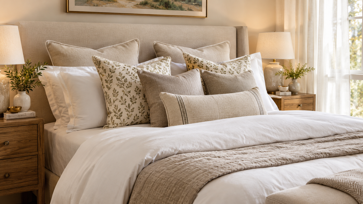 How to Style Bed Pillows Like a Design Pro: 7 Tricks for a Beautiful, Hotel-Worthy Bedroom