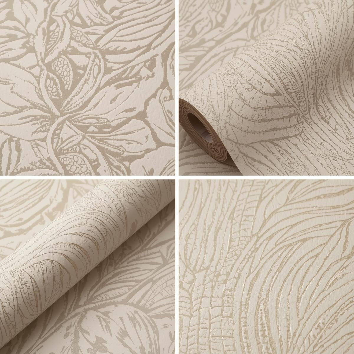 Traditional Block Print Wallpaper for Cultural Feature Wall