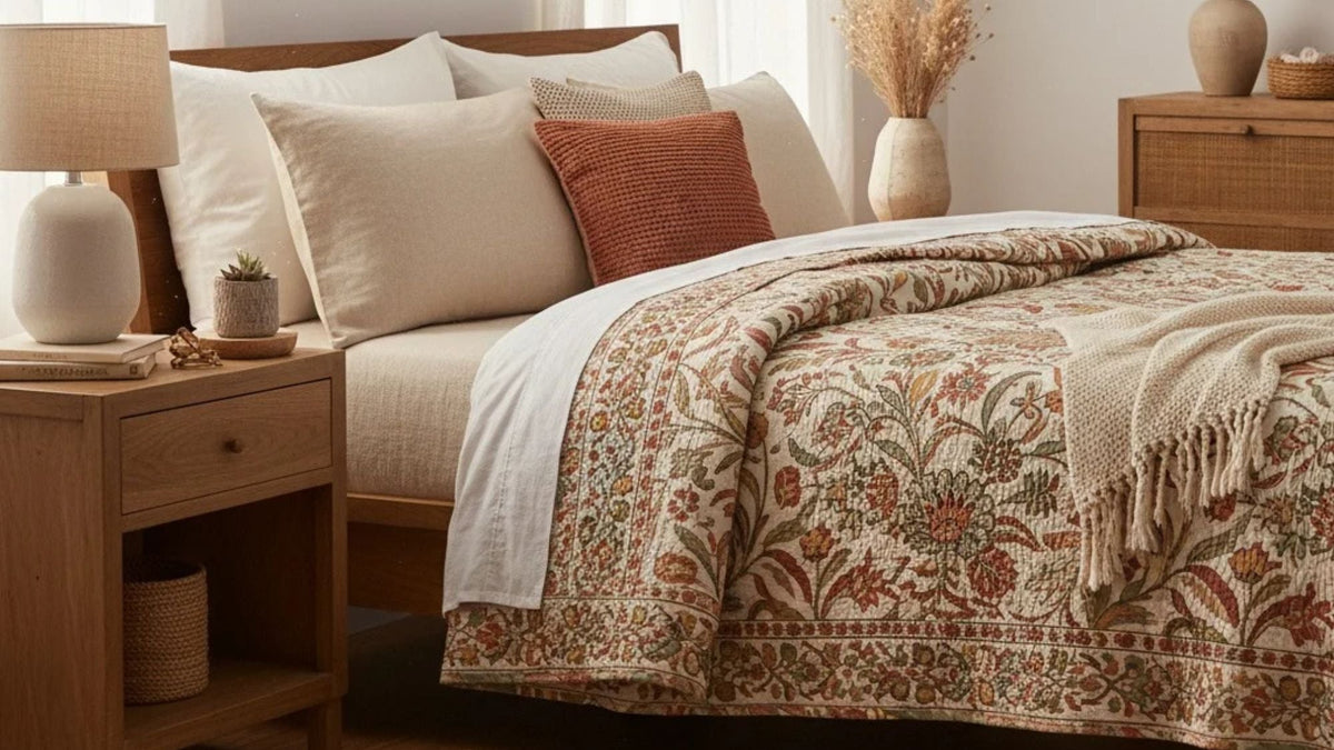 Block Print Quilts: The Timeless Bedding Upgrade That Makes Your Bedroom Feel Beautifully Personal