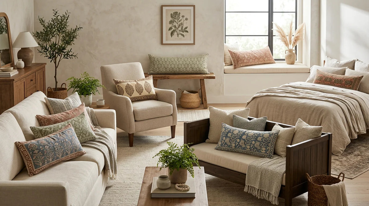 Beyond Square Cushions: 6 Smart Ways to Style Lumbar Pillows in Your Home