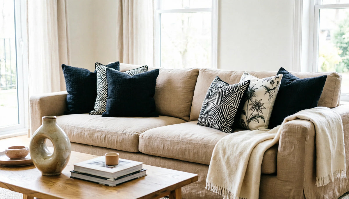 Black Accent Pillows: Designer Tricks to Make Your Sofa Look Instantly More Sophisticated