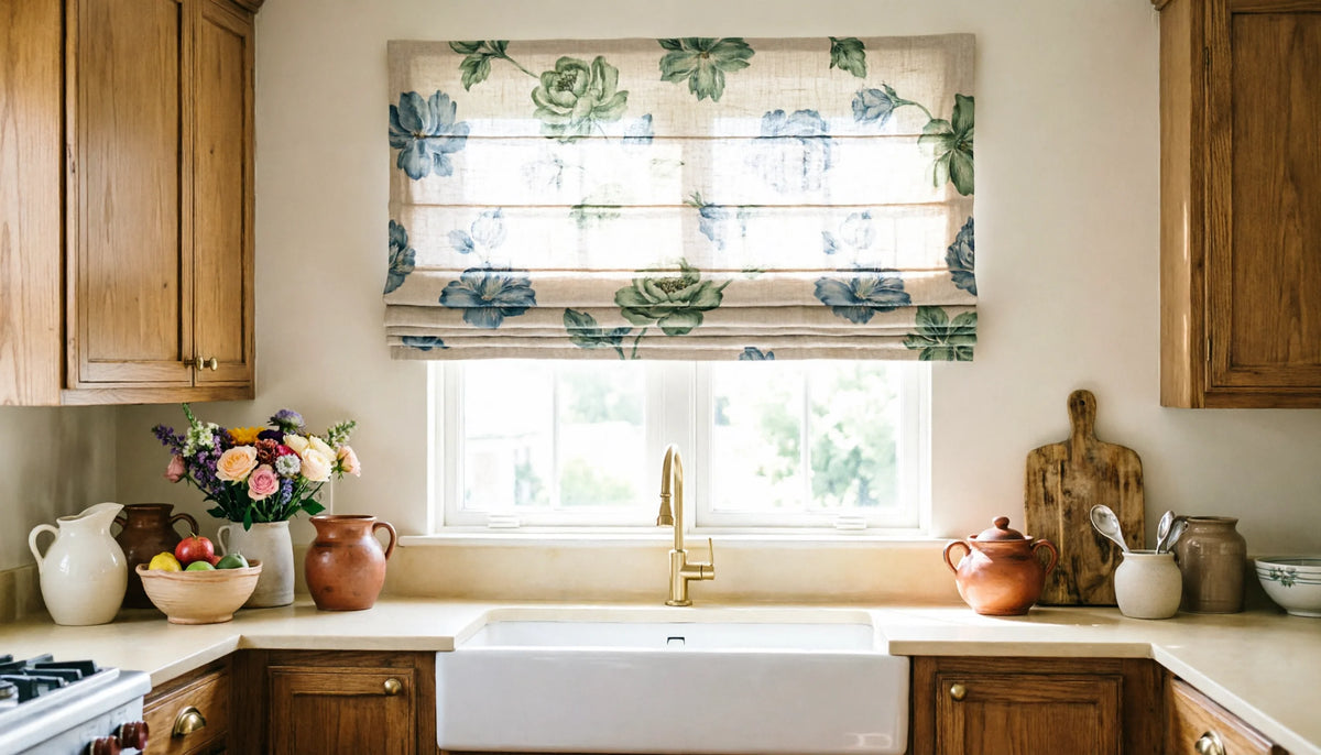The Kitchen Window Makeover You Didn't Know You Needed: Beautiful Roman Shade Ideas