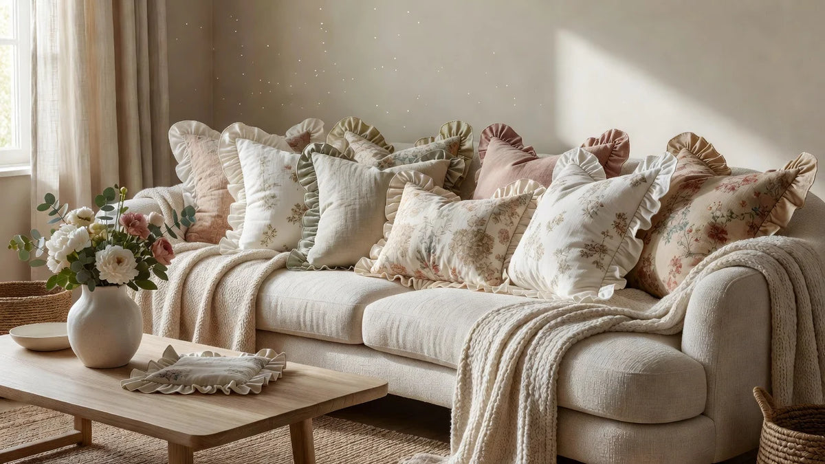 The Secret to a Softer, More Beautiful Home: Stunning Ways to Style Ruffle Pillow Covers