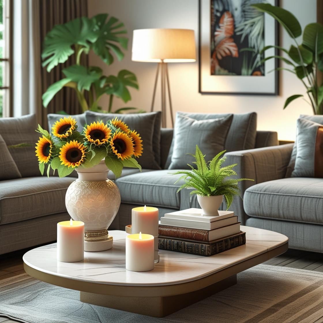 Living Room table decor.
