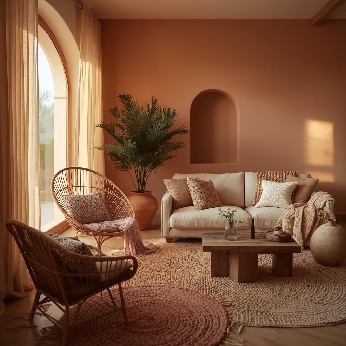 2025 Boho Room Glow: Textured Layers & Sunset Hues