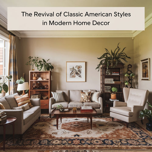 living room with a classic American style. 