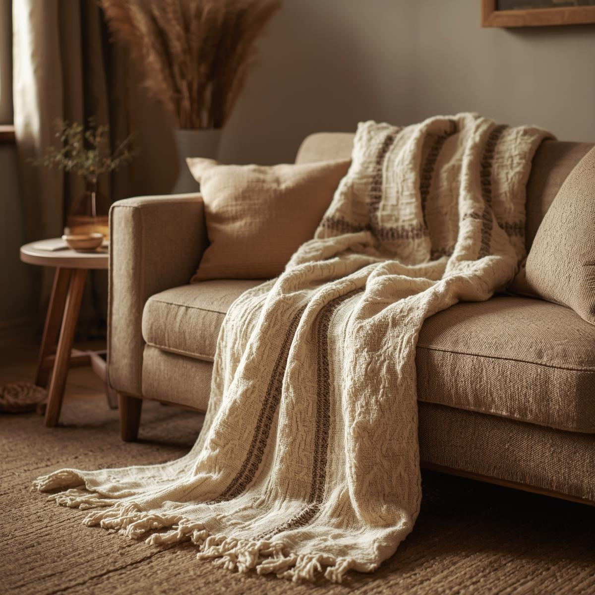 Bring Natural Warmth Home With Our Beautiful Handwoven Throws