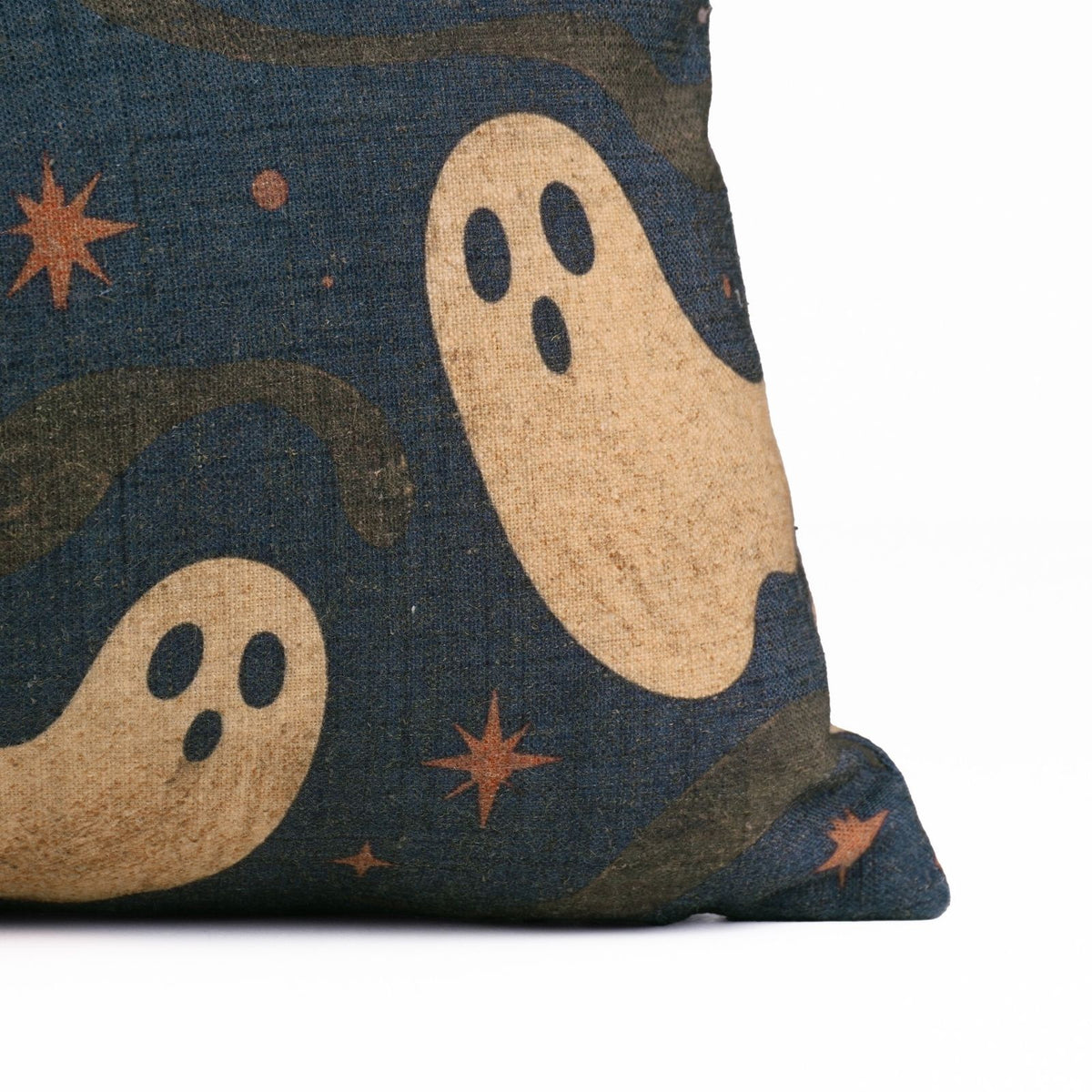 Spook Ghost Printed Boho Lumbar Cushion Cover Halloween Decor 
