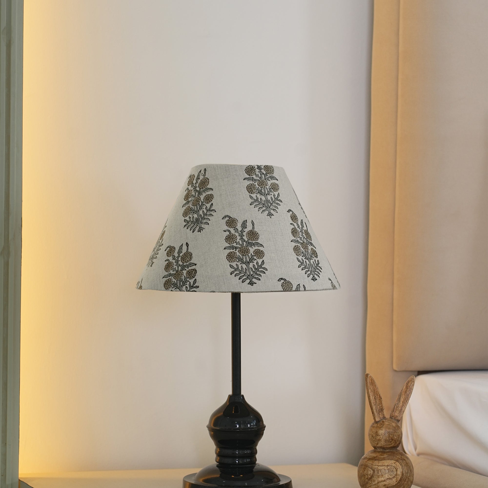 Handmade Pure Linen Boho Decor Coolie Lampshade - Hazara