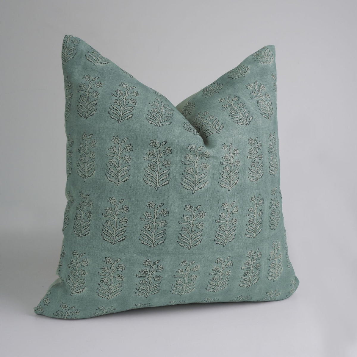 Handmade Mint Green Inderdhanush Cushion Cover