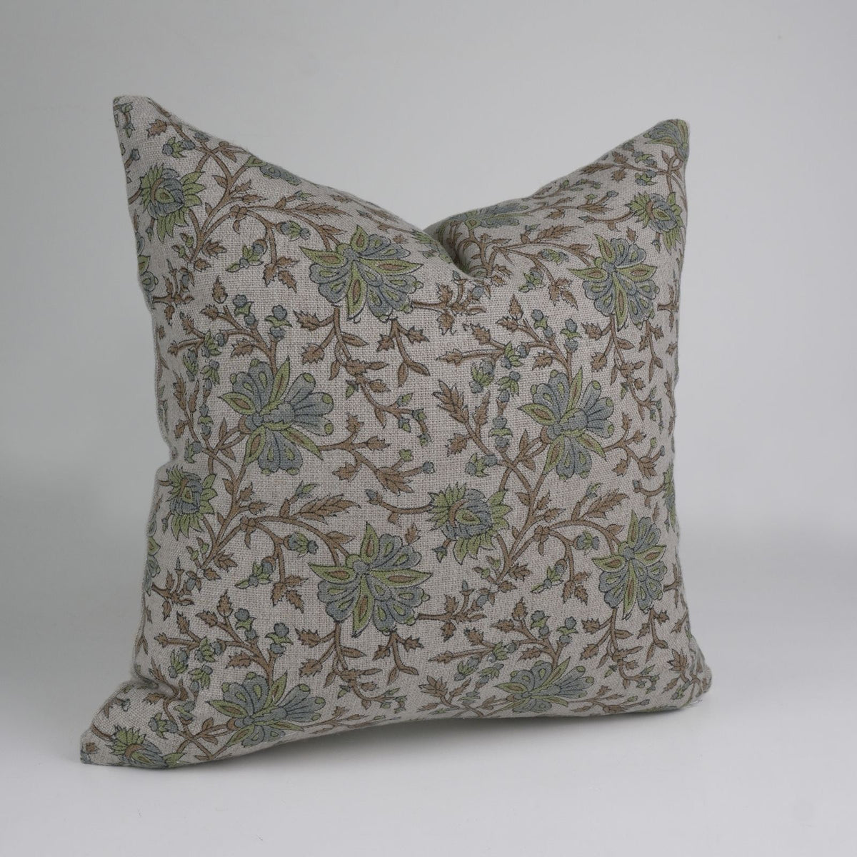 Block Print Neerable Linen Cushion Cover for Living Room