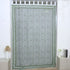 Handcrafted Sage Green 100% Cotton Gopi Tab Top Curtain 