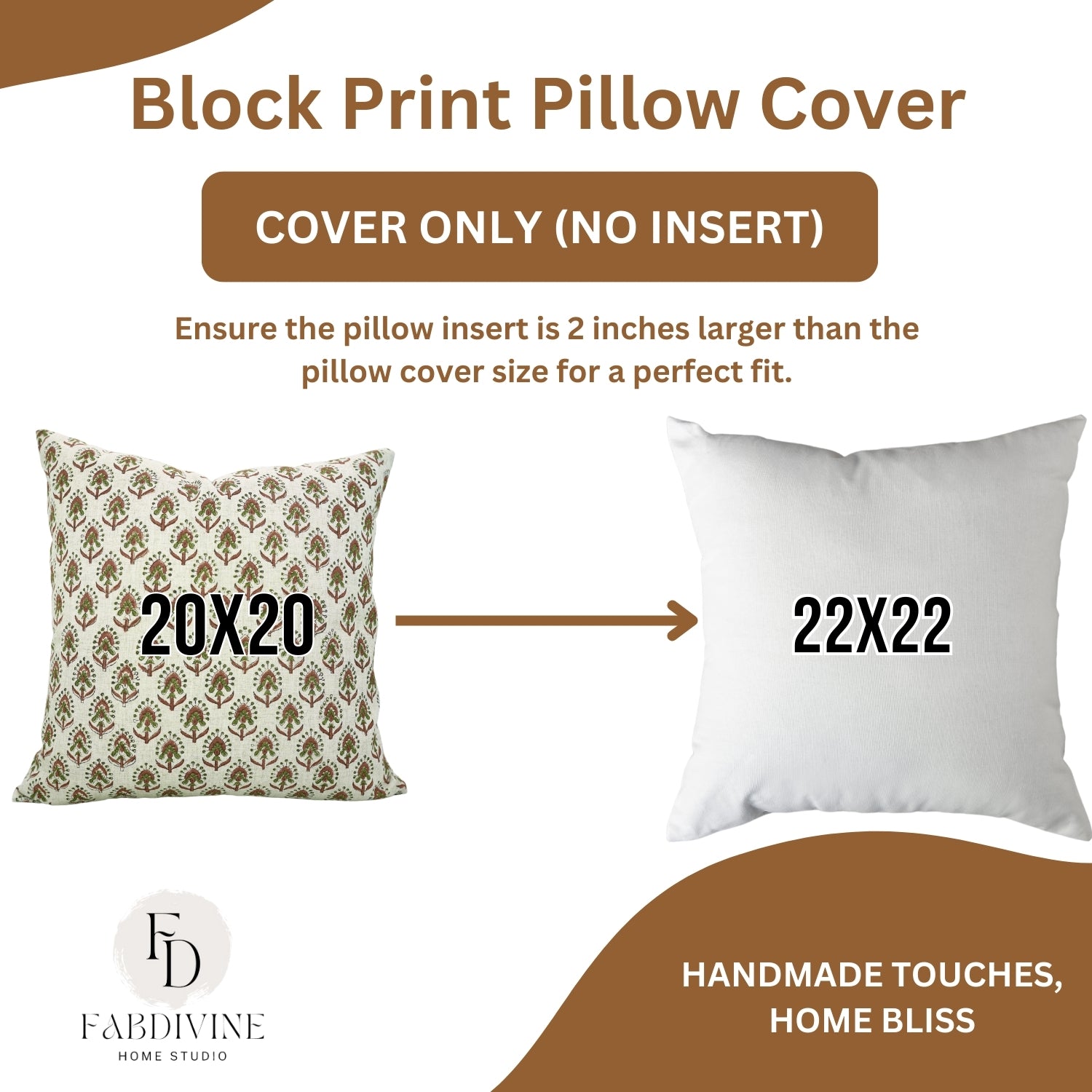 Block Printed Cushion Covers For Living Room Viscous Linen Fabric - Gurukul