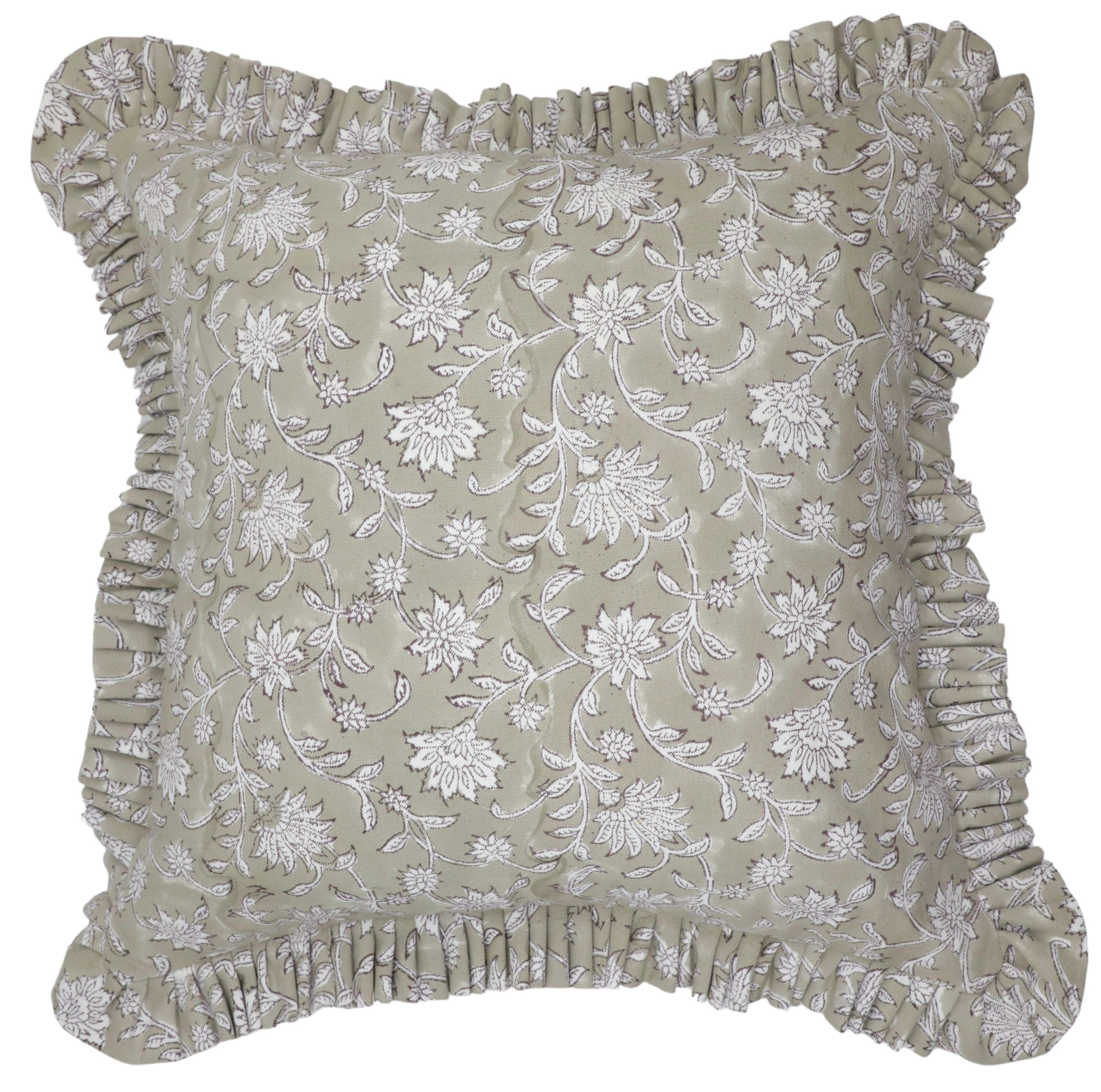ARADHANA - Ruffle Pillow Cover Fabdivine