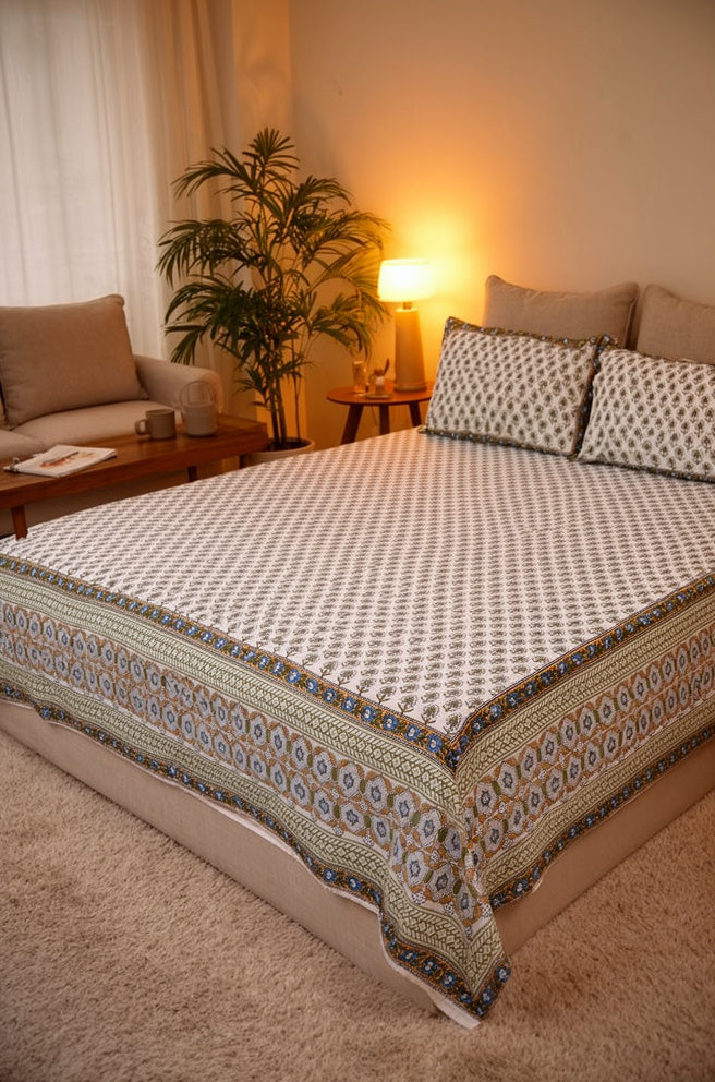 Floral Cotton Bedsheets 