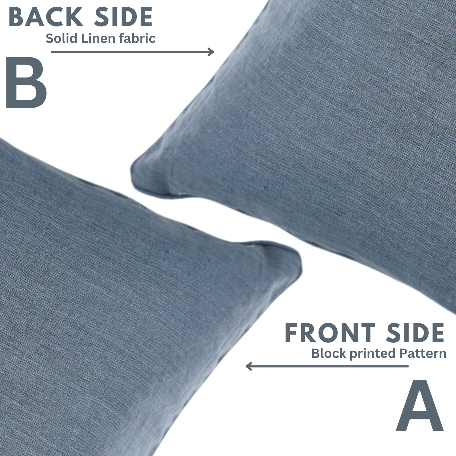 Solid Linen Home Decor Cushion Wrap/Cases