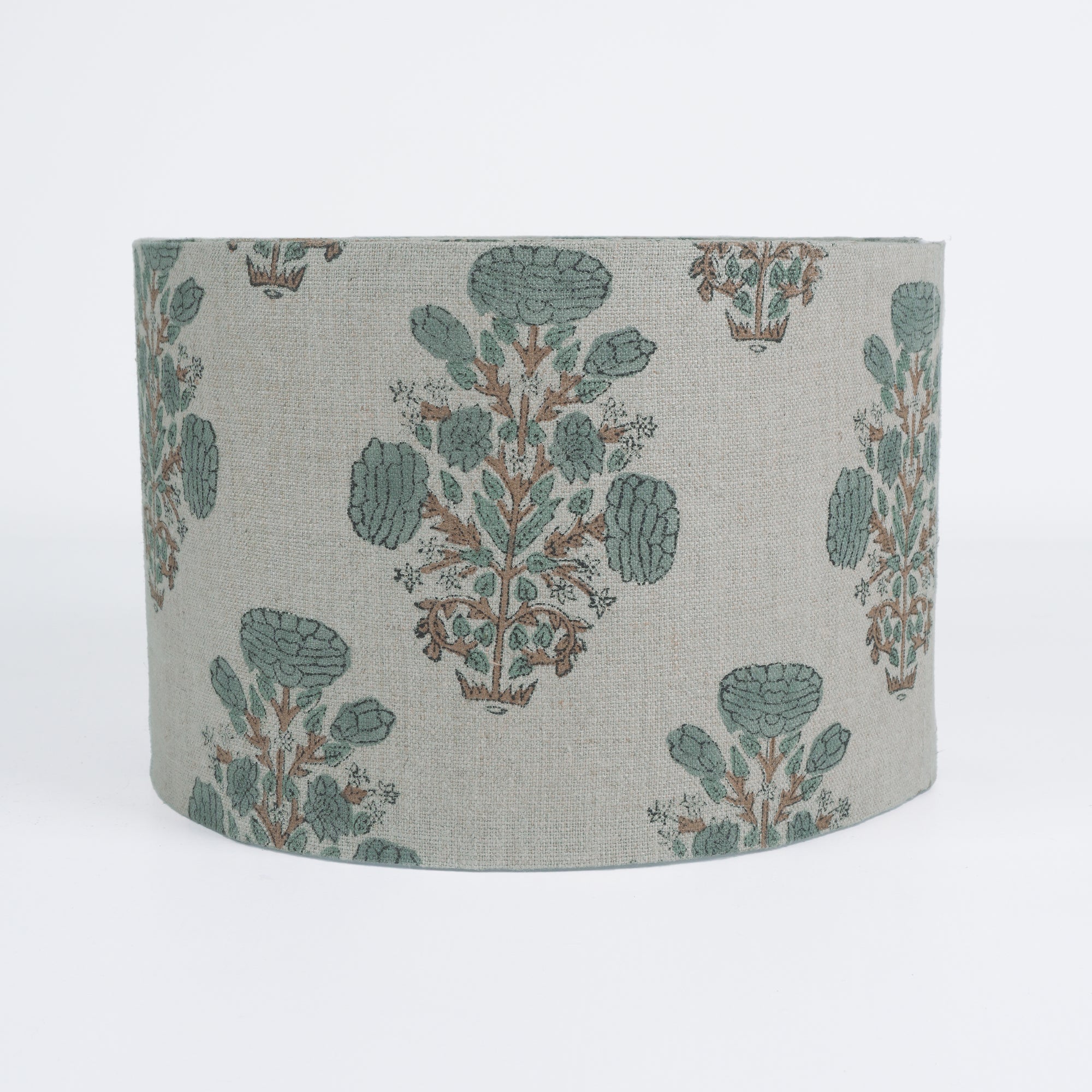 Artisan Made Block Print Heavy Linen Boho Lampshade - Swadesh