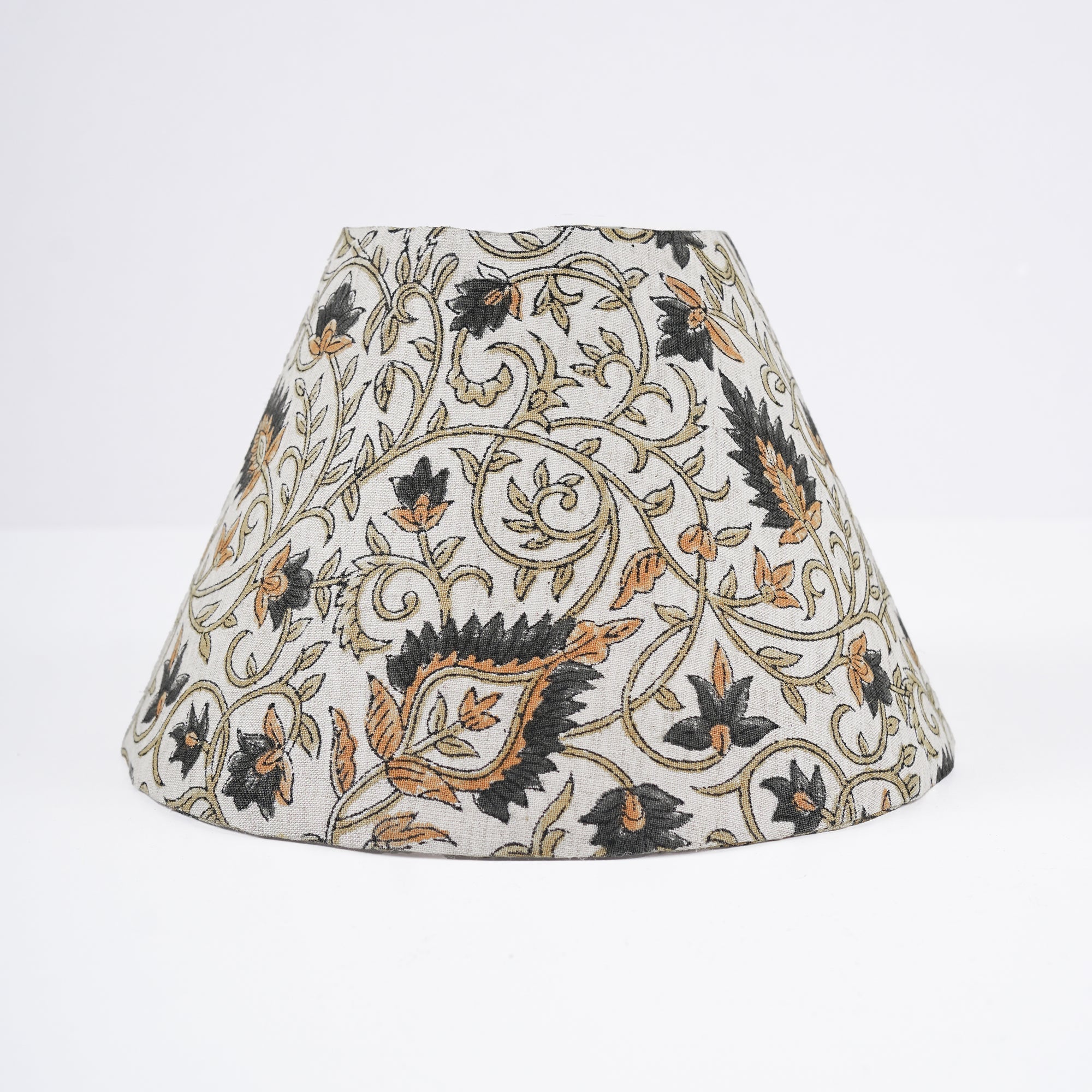 Block Printed Cotton Linen Decorative Lampshade - Hawa Mahal