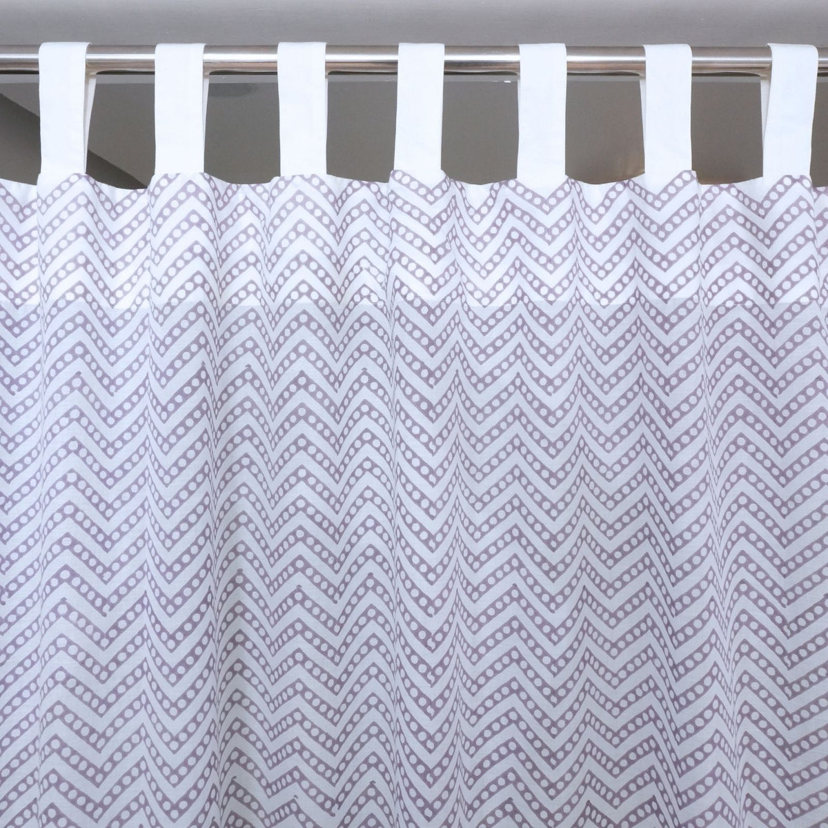 Hand Block Printed Window Cotton Curtain - Tarang