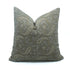 Gray Floral Kiara Indian Printed Thick Linen Cushion Case