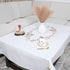 Pink Green Floral Boho Embroidered Pure Cotton Table Cover | Decor