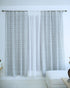 Floral Handcrafted Boho Curtain on Viscose Colored Linen || Varanasi