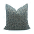 Blue Floral Manjushah Block Print Thick Linen Cushion Cover