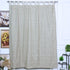 Beige Buti Hand Block Print Linen Tab Top Curtains — Strawberry