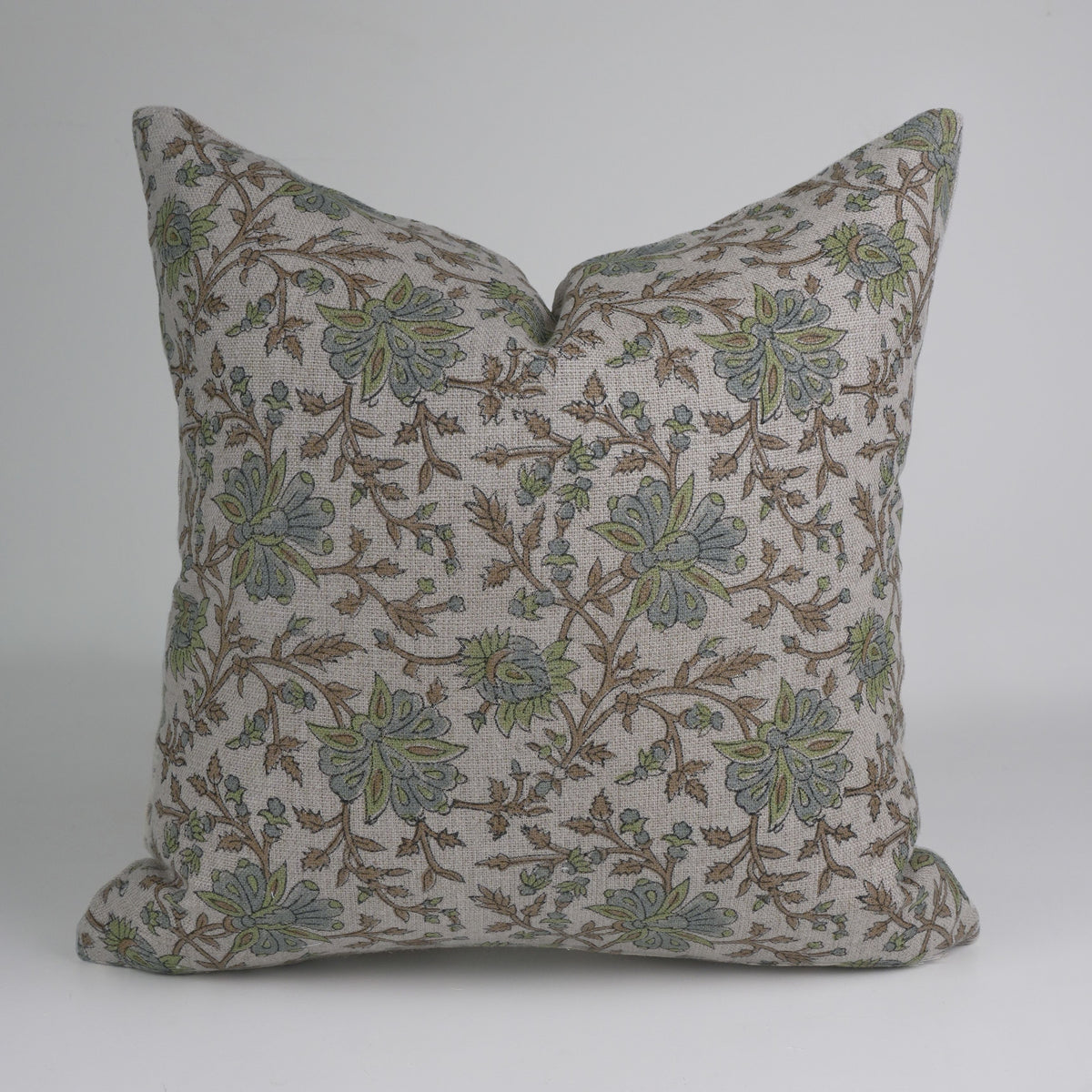 Block Print Neerable Linen Cushion Cover for Living Room