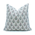 Hand Print Viscose Linen Pink Floral Cushion - Kanak Buti
