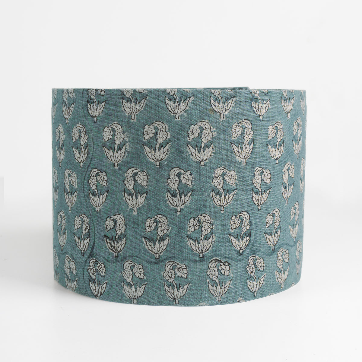 Pure Linen Block Print Bedroom Lampshade - Superstar