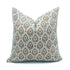 Handmade Viscose Linen Orange Floral Pillow Cover || Paan Pati