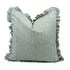 Ratanbel Linen Blend Block Print Frill Sofa Cushion Cover