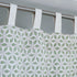 Block Print Tab Top Linen Curtains Shatkon Sage Green