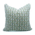 Gray Lotus Hand Block Print Thick Linen Piping Cushion Cover