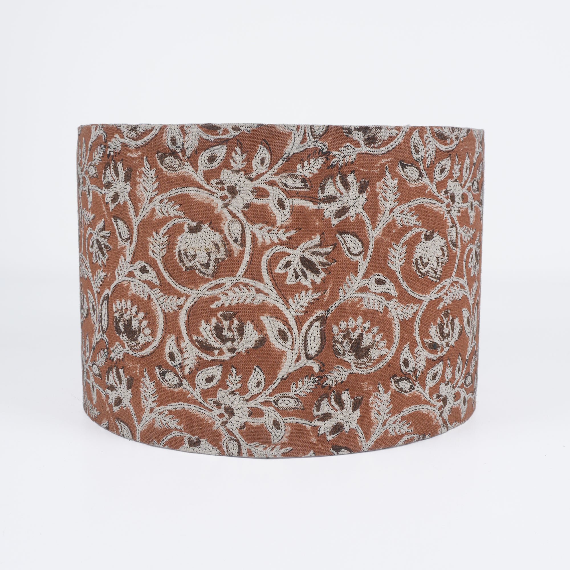 Jaipur Handicraft Rust Saraswati Print Duck Canvas Lampshade