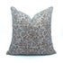 Handmade Jute Linen Black & Brown Floral Cushion - Mrignayani 