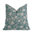 Handcrafted Decor Rameshwaram Teal Linen Pillow Cover