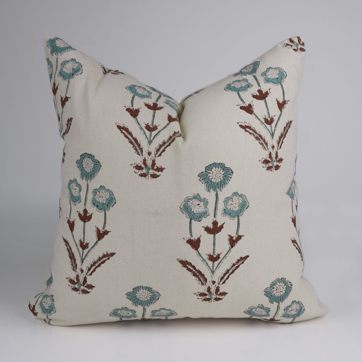 Amitabh Hand Block Print Cushion Cover – Duck Canvas